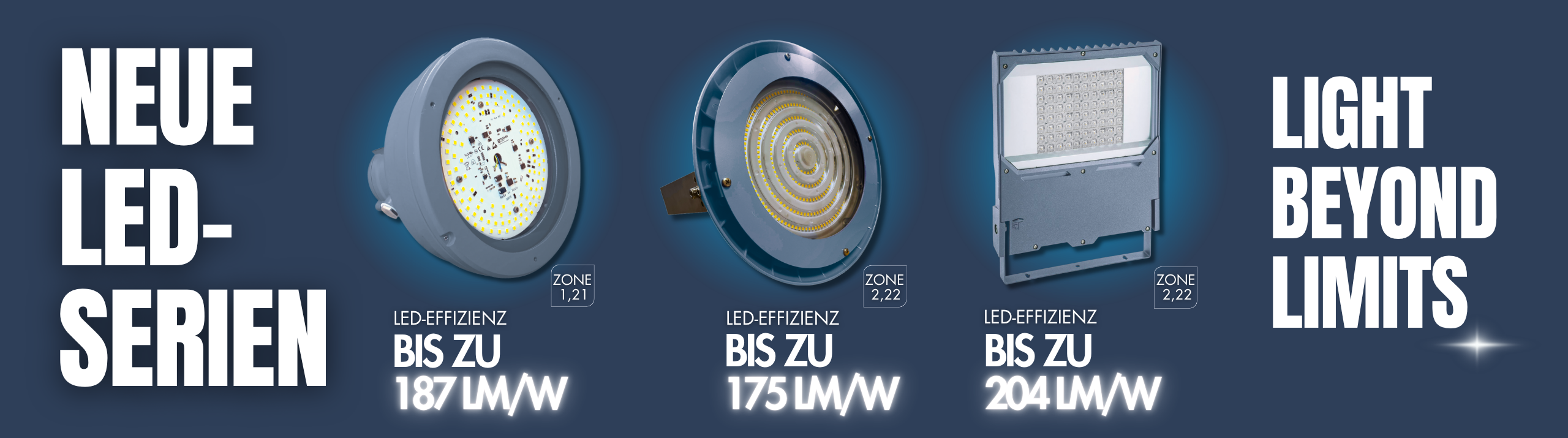 DIE NEUE HOCHEFFIZIENTE LED SERIE TECHNOR BELEUCHTUNGEN FUeR ATEX BEREICHE MARECHAL