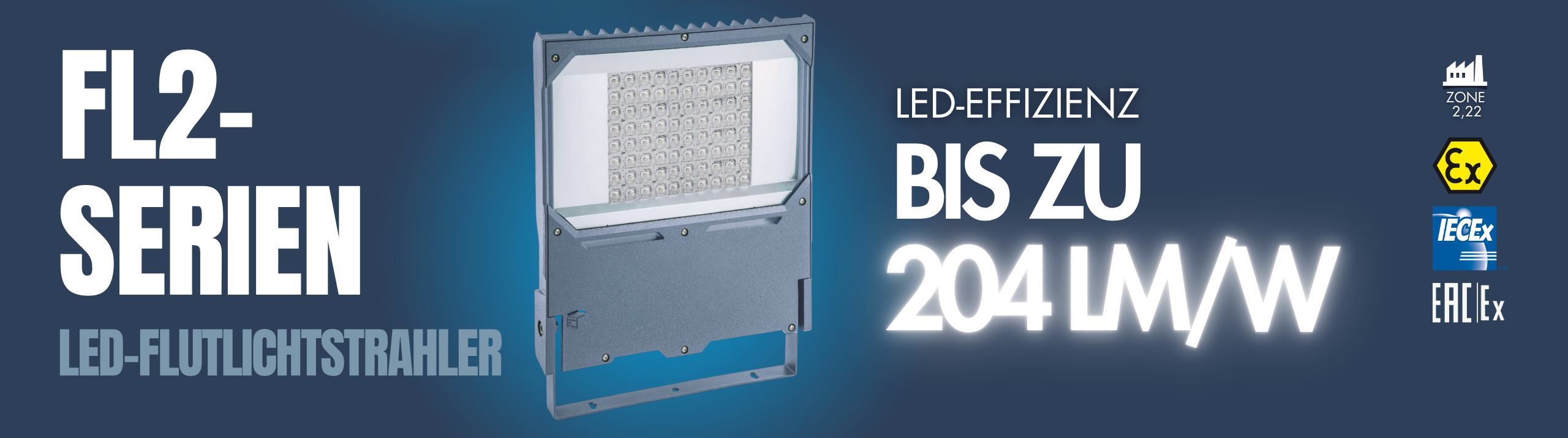 FL2 SERIE Energieeffizient LED Beleuchtung fuer ATEX Zone 2 22 von TECHNOR